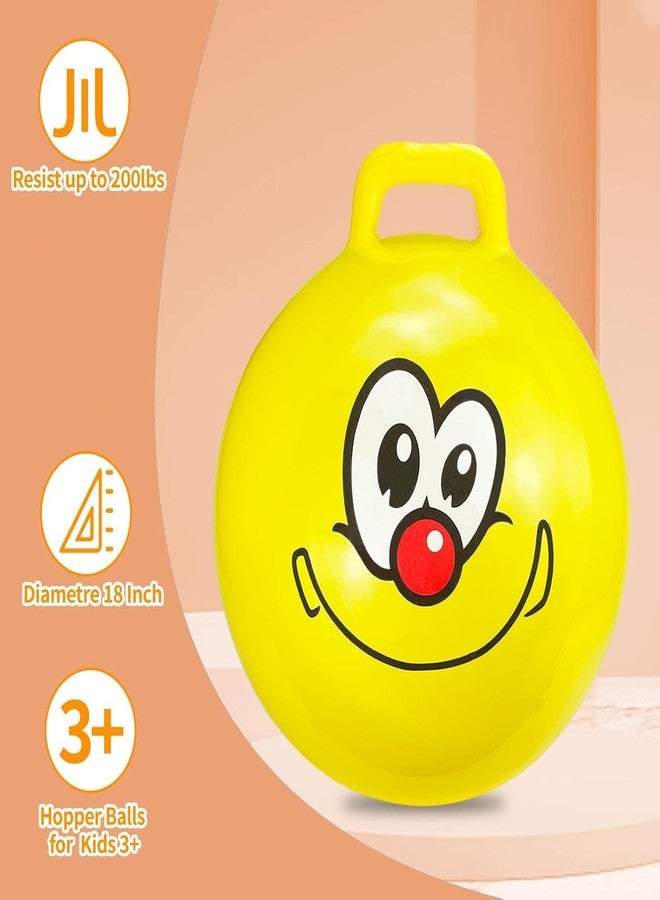 S SMITEX Smitex Hippity Hoppity Hopball, 18in/45cm Diameter for Age 3-7, Kangaroo Bouncer, Space Hopper Ball with Handle for Children (Muticolor) - Image 4